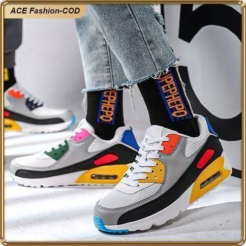 product_image_name-ASHION-Premium Unisex Sneakers With Breathable Mesh PU Cushion Sole Anti-Slip Design -4
