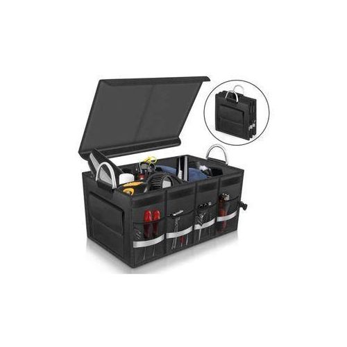 product_image_name-Generic-Heavy Duty Car Trunk Organizer with compartments and Lid-1