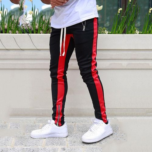 Fashion (Red)Men Sportswear Mens Joggers Casual Pants Fitness Tracksuit  Bottoms Skinny Sweatpants Trousers Black Gyms Jogger Track Pants WAR @ Best  Price Online