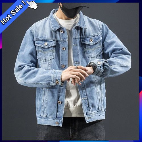 Fashion Men's Denim Jacket Slim-fit 