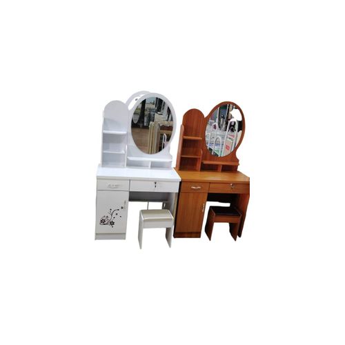 product_image_name-Generic-Space Saving Modern Furniture Portable Dressing Table/ Dressing Mirror Table with a Stool -1