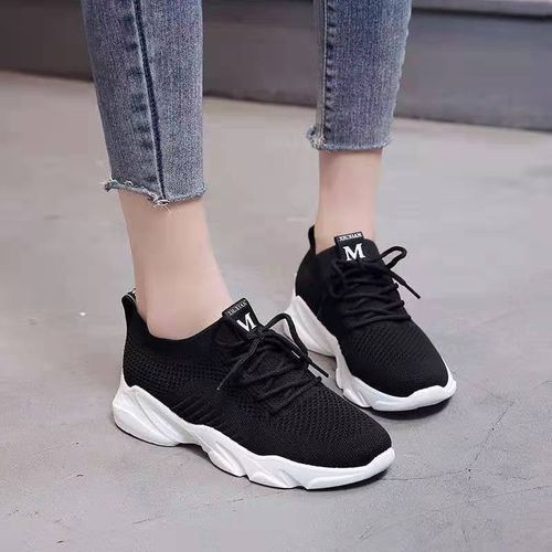BLWOENS Fashion Lace Up Sneakers Women s Shoes Black Best Price Online Jumia Kenya