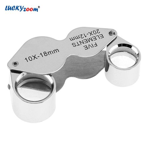 Mini Magnifying Glass 20X Folding Pocket Magnifier with Metal Protective  Case Fo