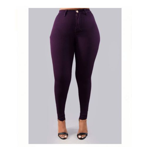 Fashion Elegant Body Shaper Jeans For Ladies - Purple @ Best Price