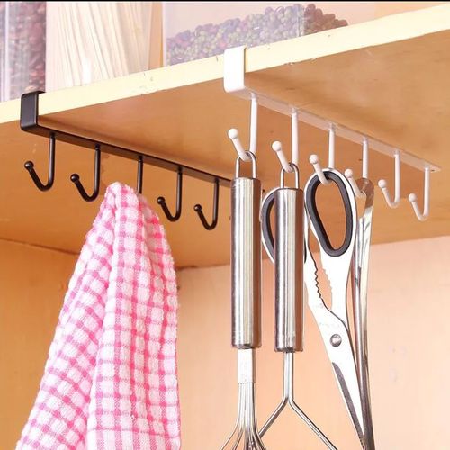 Generic Under The Shelf Kitchen Towel Hooks Utensils Hooks Holder @ Best  Price Online