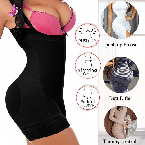 Generic Flat Belly Sheathing Panties Reducing Girdles Waist Trainer Body  Shaper Tummy Belts For Women Slim Shapewear Fajas Colombianas(#skin Open  Crotch) @ Best Price Online