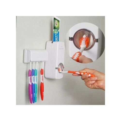 product_image_name-Generic-Toothpaste Dispenser + Toothbrush Holder Set- Assorted-1