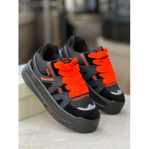 product_image_name-Fashion-Black and orange Naked Wolfe high quality sneakers -1