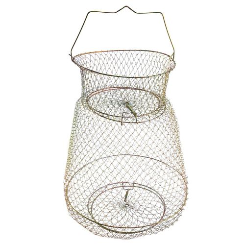 Generic Foldable Portable Steel Wire Fishing Pot Trap Net Crab Crawdad Cage  Fish Basket @ Best Price Online