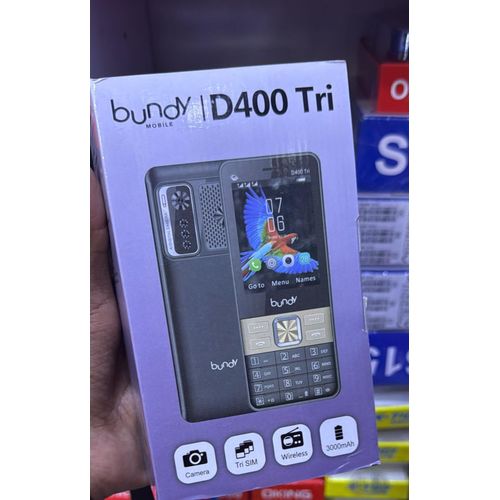 product_image_name-Bundy-D400 Tri Sim Feature Phone – 3000mAh Battery, Tri SIM, FM Loud Speaker-2