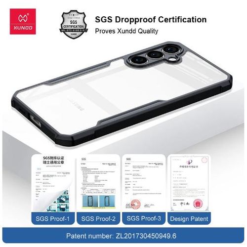 product_image_name-Xundd-Samsung Galaxy A55 Phone Case, 4-Corner SHOCKPROOF Airbag Bumper with Transparent Acrylic Back & TPU Buffer for Second Device-4