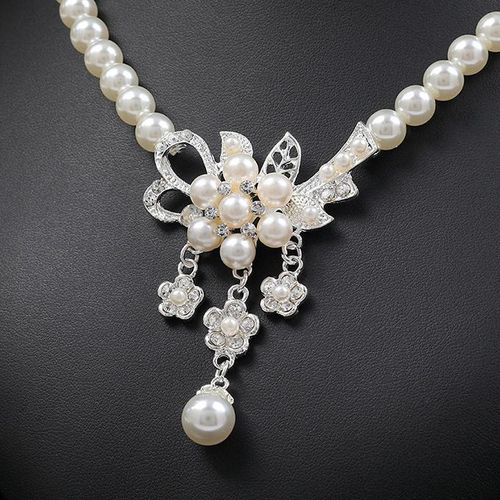 Vintage Pearl Wedding Jewelry Sets | Multi Strand Pearl Necklace | Lar –  Huge Tomato