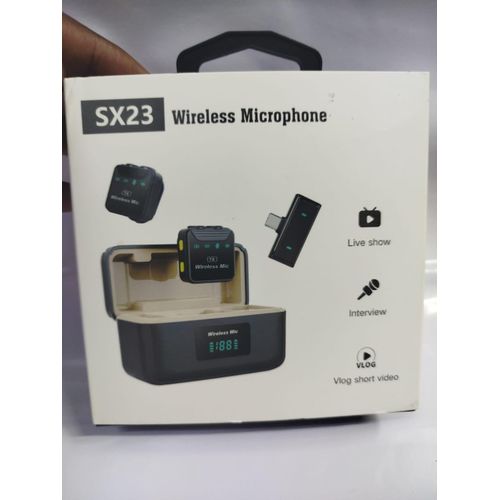 product_image_name-Generic-Wireless Audio Mic SX23 – Compact Lavalier for Phone & Camera-1
