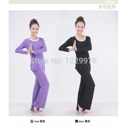 Generic Plus Size Women Yoga Suits Sports Fitness Half Sleeve Yoga Clothing  Set Modal Bunched Stitching Modal Sportswear #Purple XL Purple XL @ Best  Price Online
