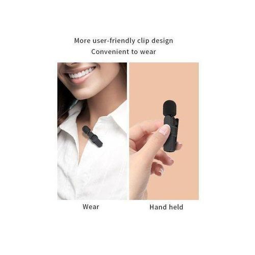 product_image_name-Generic-Share this product    K9 Double Wireless Lapel Microphone Tie Mic TYPE-C Phones Android IPhone -2