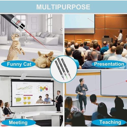 product_image_name-Generic-3PCS Laser Pen,Powerful Green Laser Pointer Pen,Red Light Pointer Teaching Demonstration Laser Light,Laser Pointer For Cats And Dogs-Green,Red ,Purple-4