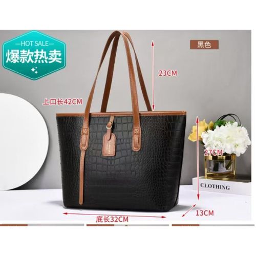 product_image_name-Fashion-Crocodile Tote Bag – Elegant Women’s Handbag with Textured Leather Design-6