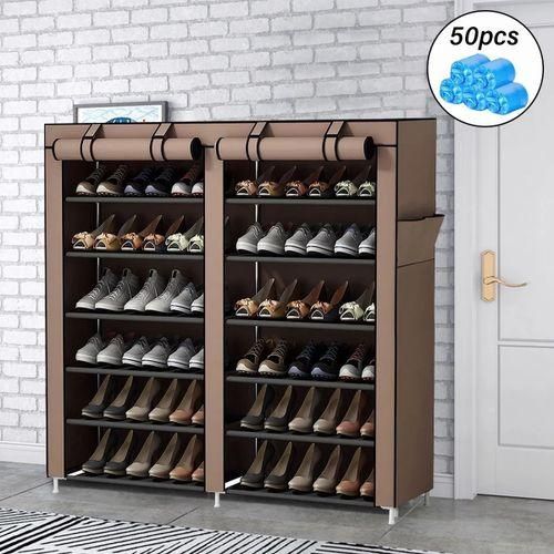 6-Layer Double Shoe Rack