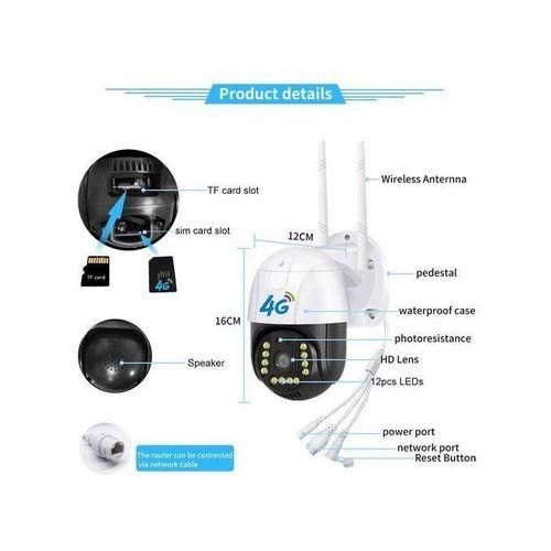 product_image_name-Generic-4G Sim Card Electric PTZ Rotation Full HD 1920x1080P Smart Security Camera-1