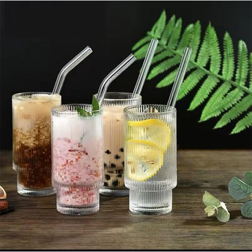 product_image_name-Generic- 6pcs Highball crystal ribbed  glasses -2