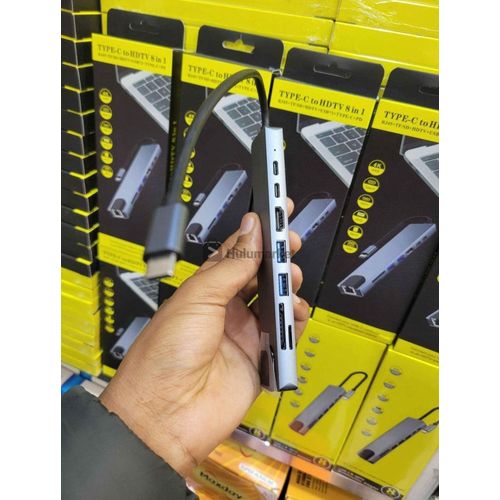 product_image_name-Generic- NOT ORIGINAL TYPE C TO HDTV 8 IN 1 HUB 4K DISPLAY  ,SPACE GREY COLOR  ,COMPATIBLE WITH LINUX,CHROME OS, WINDOWS 10/11 AND MAC OS -3