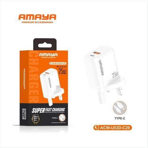 product_image_name-Generic-Amaya Super Fast 25W USB C Charger Adapter and  Type C Cable For Type-C Devices-1