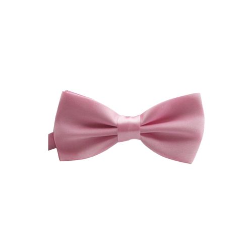 Women's Blush Pink Poly Satin Bow Tie