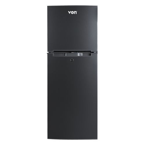 VON VART-18DMS Double Door Fridge - 138L - Stainless Steel