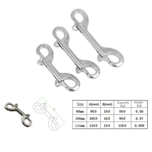Generic Double Ended Hook Snap Bolt Clip Diving 316 Stainless Steel For Key  @ Best Price Online