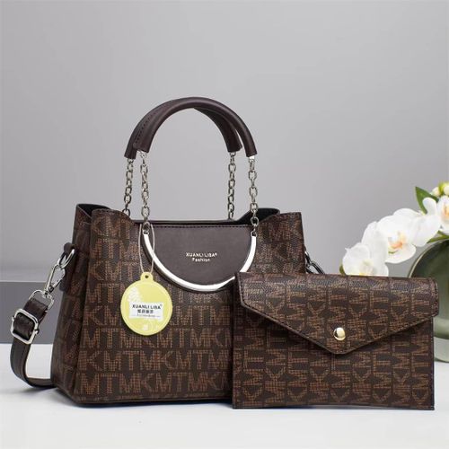 product_image_name-Generic-2 in 1  set official ladies Leather in style handbag and purse large capacity handbag-1