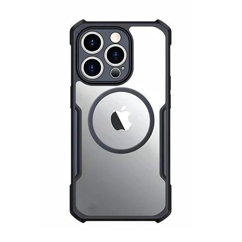 product_image_name-Generic-Xundd Magnetic Magsafe Compatible Shockproof Airbags Bumper Transparent Protective Back Case Cover for Apple iPhone 15 Pro Max-1
