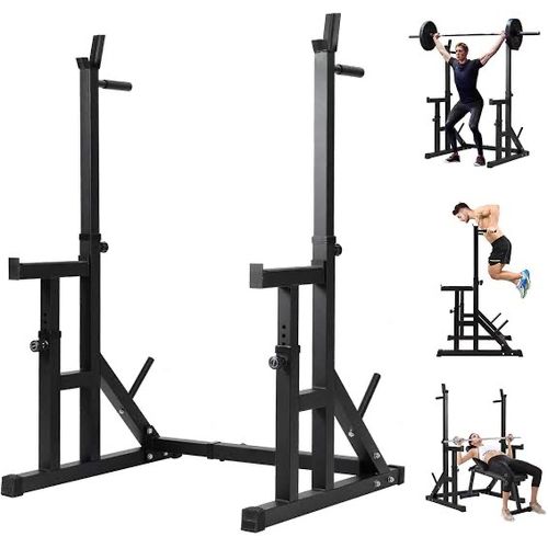 product_image_name-Generic-Adjustable Multi-Function Squat Rack Barbell Rack Stand-1