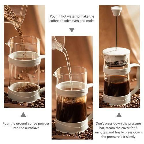 product_image_name-Generic-800ML French Press Coffee Maker With Borosilicate Glass-5