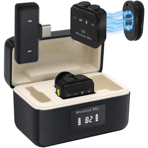 product_image_name-Generic-SX23 Wireless Microphone Dual Lavalier Mic for Professional Recording-1