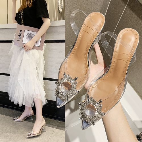 Transparent heels for women outlet
