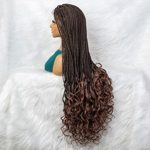 Generic 36 Inch Synthetic 1B/30 Color Box Braided Hair Curly Twist Hair For  Black Women @ Best Price Online