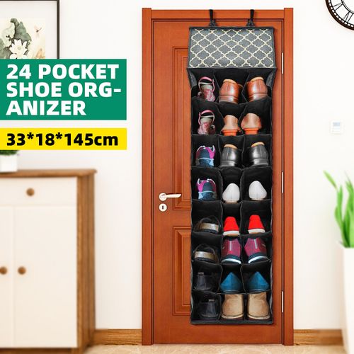 24-Pocket Over the Door Shoe Organizer