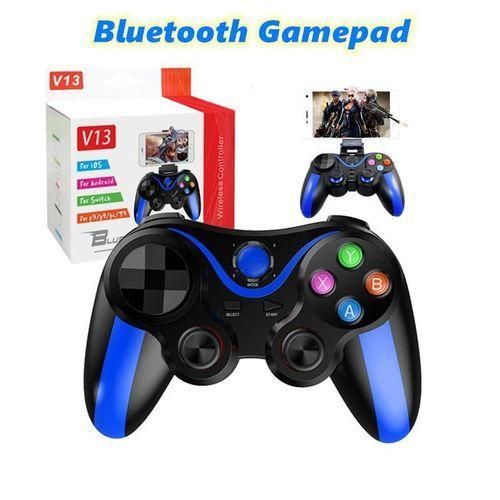 product_image_name-Generic-V13 Wireless Bluetooth Gamepad Game Controller With Smartphone Holder For Phone/PS3/PS4/smart TV-1