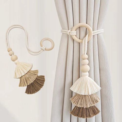 product_image_name-Un Branded-2pcs Tassel Curtain Tie Backs-4