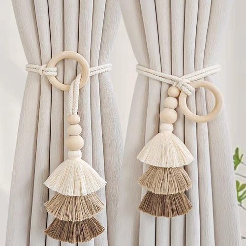 product_image_name-Un Branded-2pcs Tassel Curtain Tie Backs-5