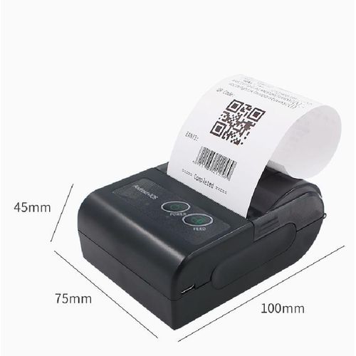 product_image_name-Generic-58HB6 Bluetooth Thermal Printer Label Takeaway Receipt Machine UK Plug - Black-5