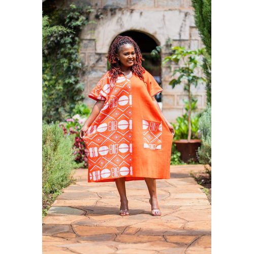 Fashion Orange Tribal Print Midi Dress - One Size Fits All - Women's Plus  Size @ Best Price Online | Jumia Kenya