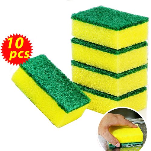 Generic Kitchen Cleaning Scrub Sponge Dishwashing Sponge-10 Pcs