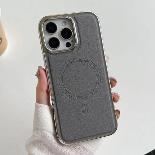 product_image_name-Generic-Apple,iPhone 16 Pro Max,Case,Magnetic Metallic Leather (Black)-3