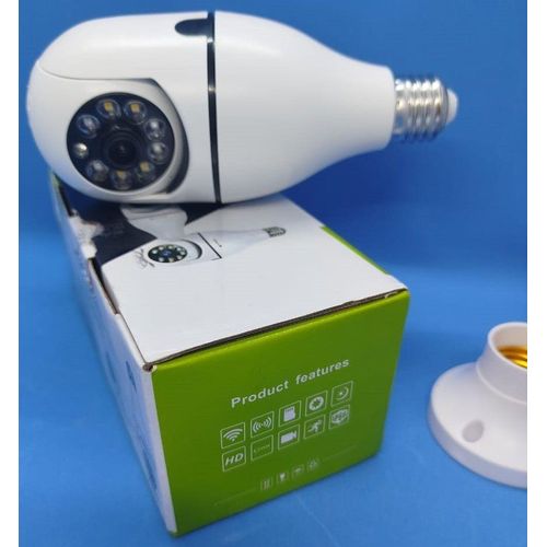 product_image_name-CALUS-V380 Pro Smart Bulb Camera 360° WiFi Night Vision PTZ Wireless CCTV Camera-1
