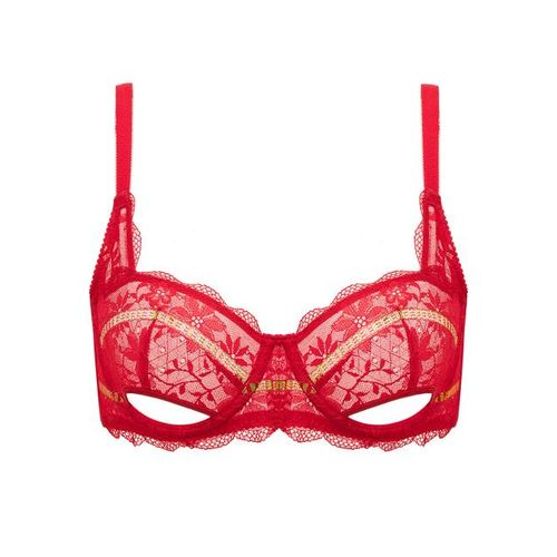  Wingslove Womens Sexy 1/2 Cup Lace Bra Balconette