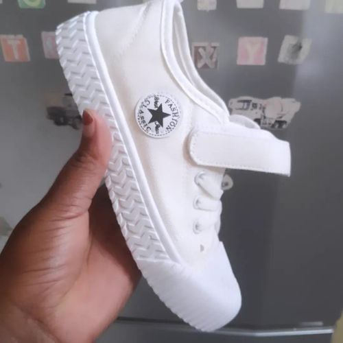 product_image_name-Baby Shoes Chateau-Unisex White Canvas Rubbers-2