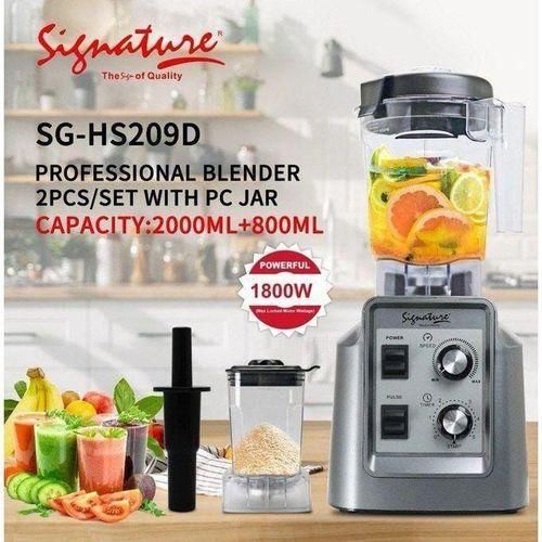 product_image_name-Signature-2 In 1 High Power Commercial Kitchen Heavy Duty Blender With A Grinder-1800Watts And 2L Jar, 800ML Grinder Jar-1