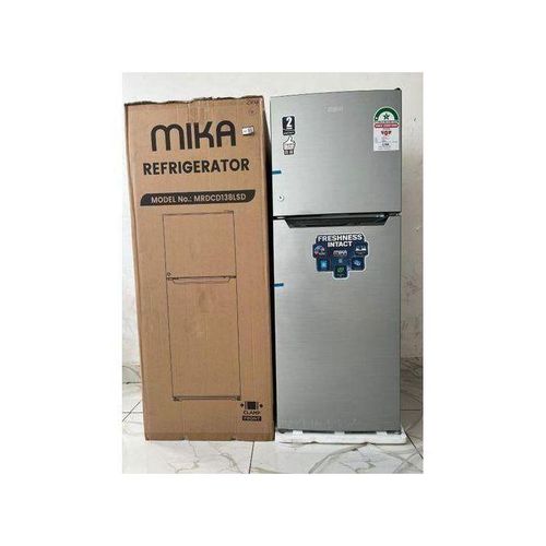 product_image_name-Generic-MIKA 138L Top Mount Freezer Fridge – Power Cut Protection & Energy Efficient (Inox Line Brush)-1