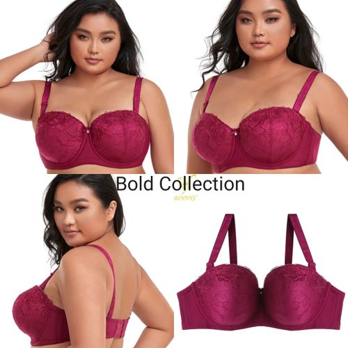 Binnys Floral Lace Push Up Comfy Bras Cup DDD/E @ Best Price Online